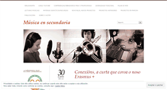 Desktop Screenshot of musicaensecundaria.com